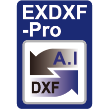 イラレAIとDXFの変換プラグイン 
EXDXF-Pro